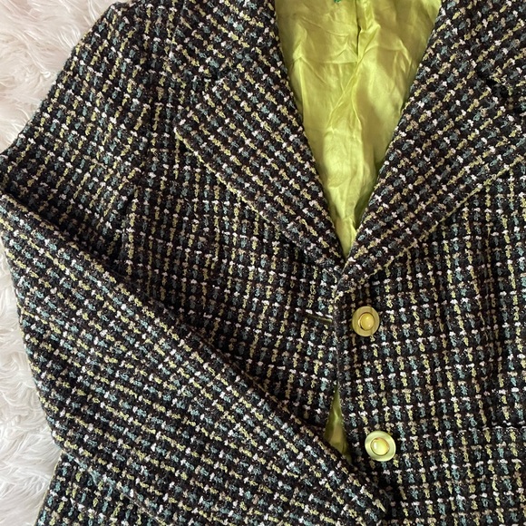 Benetton Italy Tweed Jacket - Picture 2 of 4